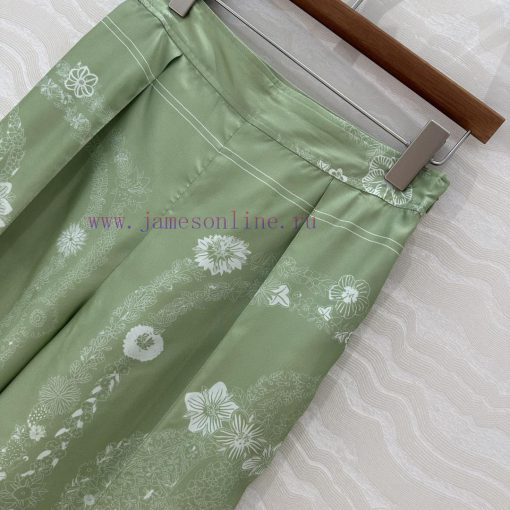 AK77159 Hermes 25s Early Spring New Product Brides Gala En Fleurs Printed Silk Wide Leg Straigh wtegd8cv - Image 4