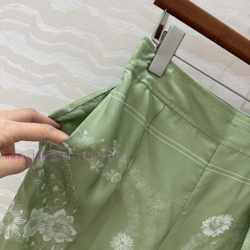 AK77159 Hermes 25s Early Spring New Product Brides Gala En Fleurs Printed Silk Wide Leg Straigh wtegd8cv - Image 5