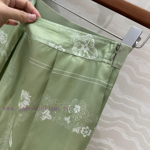 AK77159 Hermes 25s Early Spring New Product Brides Gala En Fleurs Printed Silk Wide Leg Straigh wtegd8cv - Image 7