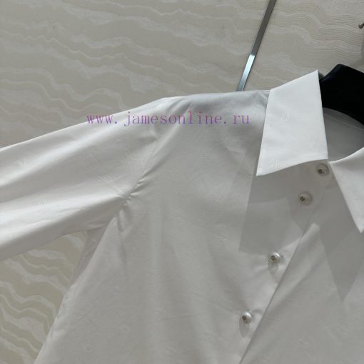🤞 AC77165 Coco Chanel Girls' French Palace Style Pearl Button Shirt Hidden Style ️ Net Version ud1kxcof - Image 7