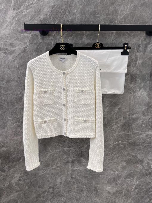 ZW60953 Chanel 25Ss Spring/Summer New Concave And Convex Three Dimensional Pattern Round Neck K qo2yayf5