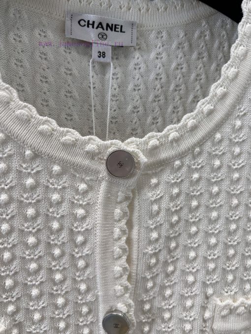 ZW60953 Chanel 25Ss Spring/Summer New Concave And Convex Three Dimensional Pattern Round Neck K qo2yayf5 - Image 6