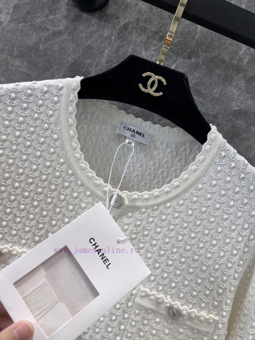 ZW60953 Chanel 25Ss Spring/Summer New Concave And Convex Three Dimensional Pattern Round Neck K qo2yayf5 - Image 9