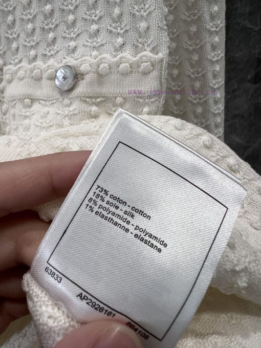 ZW60953 Chanel 25Ss Spring/Summer New Concave And Convex Three Dimensional Pattern Round Neck K qo2yayf5 - Image 10