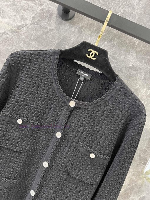 ZW60953 Chanel 25Ss Spring/Summer New Concave And Convex Three Dimensional Pattern Round Neck K p6qphr8s - Image 4