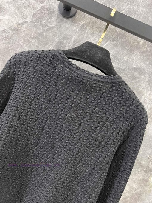 ZW60953 Chanel 25Ss Spring/Summer New Concave And Convex Three Dimensional Pattern Round Neck K p6qphr8s - Image 5
