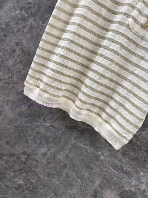 ZT60955 Dior 25Ss Spring/Summer New Linen Knitted Pentagram Short Sleeve Top 丨 YB Development's s1lsvqty - Image 9