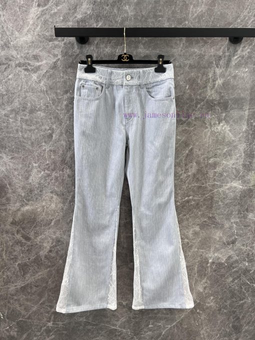 ZK60961 Chanel 25SS Summer New Lace Splicing Micro Lap Casual Pants | This Pair Of Super Beauti s6t1i2fu