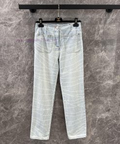 ZK60963 Chanel 25p Spring/Summer New Double Pocket Chain Jeans | Produced With A Unique Double kajslyl0