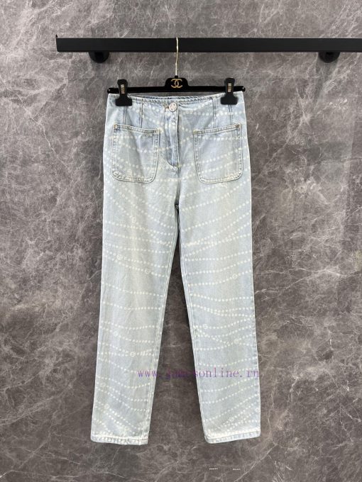 ZK60963 Chanel 25p Spring/Summer New Double Pocket Chain Jeans | Produced With A Unique Double kajslyl0 - Image 2