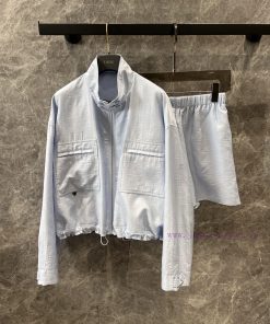 ZT60965 Dior 25SS Summer New Bee Embroidered Zipper Jacket Shorts Set 丨 The Youthful And Vibran i17dcyke