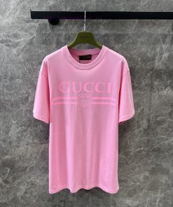 ZT60966 Gucci 25Ss Spring/Summer New Classic Logo Printed Round Neck Short Sleeve T-shirt | Pro 5srnkjce