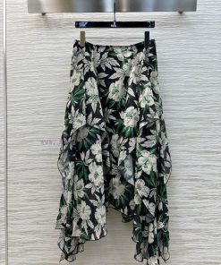 CB77175 Loewe 25 Spring/Summer Floral Print Irregular Layered Half Skirt Is Lively And Elegant 42xoz9g1