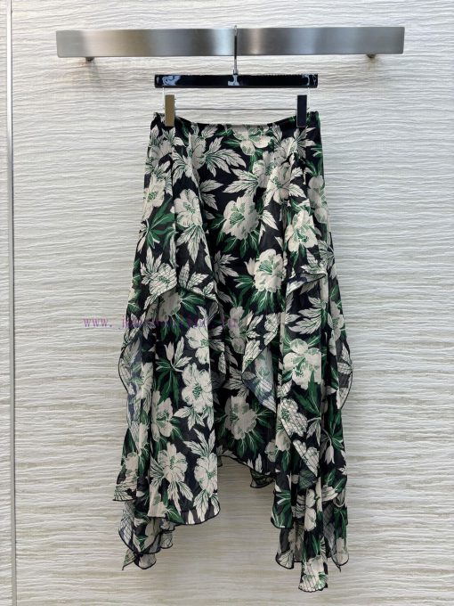 CB77175 Loewe 25 Spring/Summer Floral Print Irregular Layered Half Skirt Is Lively And Elegant 42xoz9g1