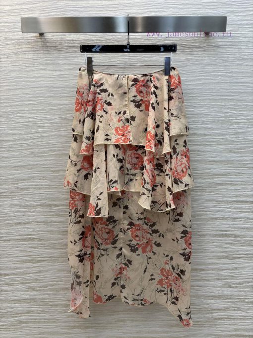 CB77176 Loewe 25 Spring/Summer Floral Print Irregular Layered Half Skirt Is Lively And Elegant zj9wbekr - Image 9