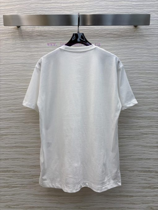 CT77177 Schiaparelli Spring/Summer 25 Metal Decorative Short Sleeved T-shirt With A Short Front ggxdutbf - Image 9