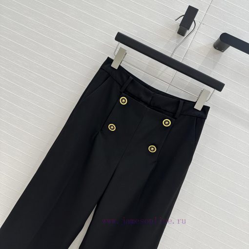 Strongly Recommend BK77182 Ver * New Product Metal Button Decoration High Waisted Small Trouser weq3iniq - Image 3