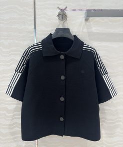 AW77190 Miss Dior Tennis Style Knitwear 🧶 Short Sleeved Cardigan Jacket Temperament Lapel H Sma gm3reod9