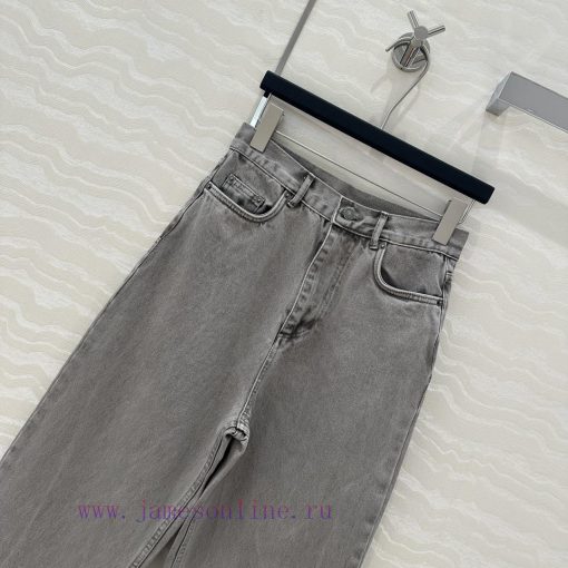 High End 🤞 AK77191 Miss Dior New Product Asu Dyed High Waisted Straight Leg Jeans Original Cust 1eouu5bn - Image 3
