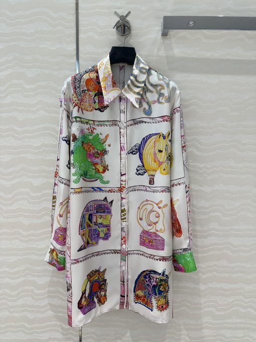 AL77192 Hermes25s Early Spring New Indian Sisters Flower Same Style: Horse Mirror Printed Silk cj2wvacv