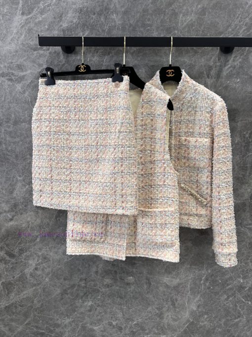 ZW60969 Chanel 25P Spring/Summer New Lemon Yellow Coarse Fleece Stand Up Neck Short Coat | Deve w45hwqnj - Image 9