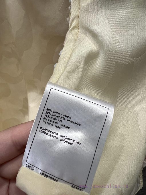 ZW60970 Chanel 25P Spring/Summer New Lemon Yellow Coarse Fleece Vest Coat | YB Developed V-neck ugjnq79b - Image 10