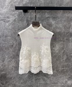 ZT60972 Ermanno Scervino 25Ss Spring/Summer New Silk Splicing Knitted Tank Top | Yb Developed E wlxffa9x