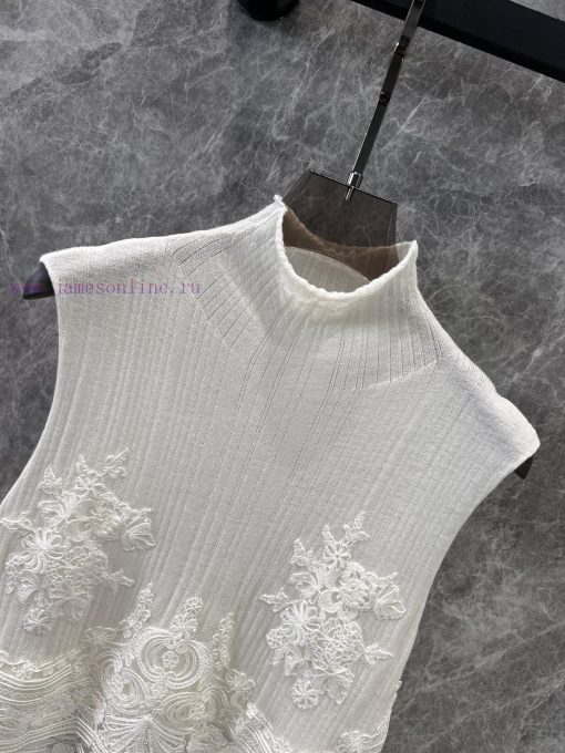 ZT60972 Ermanno Scervino 25Ss Spring/Summer New Silk Splicing Knitted Tank Top | Yb Developed E wlxffa9x - Image 4