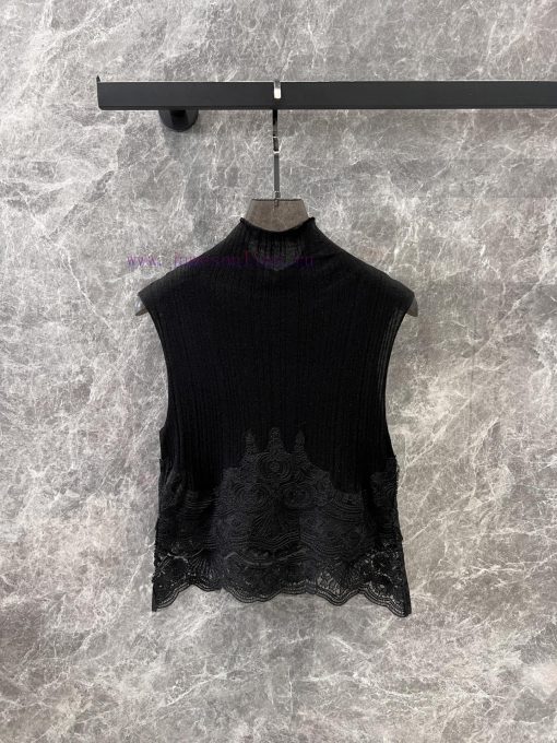 ZT60972 Ermanno Scervino 25Ss Spring/Summer New Silk Splicing Knitted Tank Top | Yb Developed E mf0yp8ex - Image 3