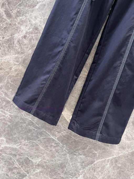 ZK60975 Loewe 25Ss Spring/Summer New Open Thread Design Pocket Embroidered Strap Denim Pants 丨 rlc2ojp8 - Image 8