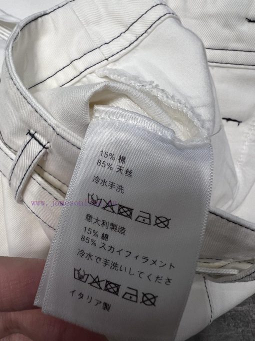 ZK60975 Loewe 25Ss Spring/Summer New Open Thread Design Pocket Embroidered Strap Denim Pants 丨 8mb1r4wm - Image 10