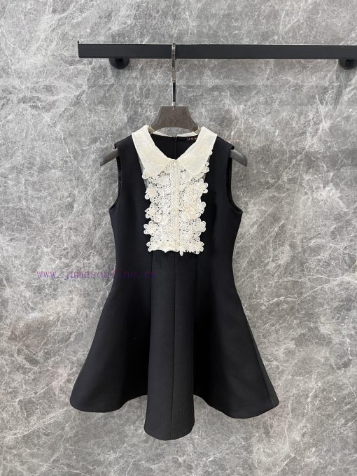 ZL60977 JORYA * 25Ss Spring/Summer New Lace Doll Collar Lusi Same Style Little Black Skirt | Pr n1xdi1lf
