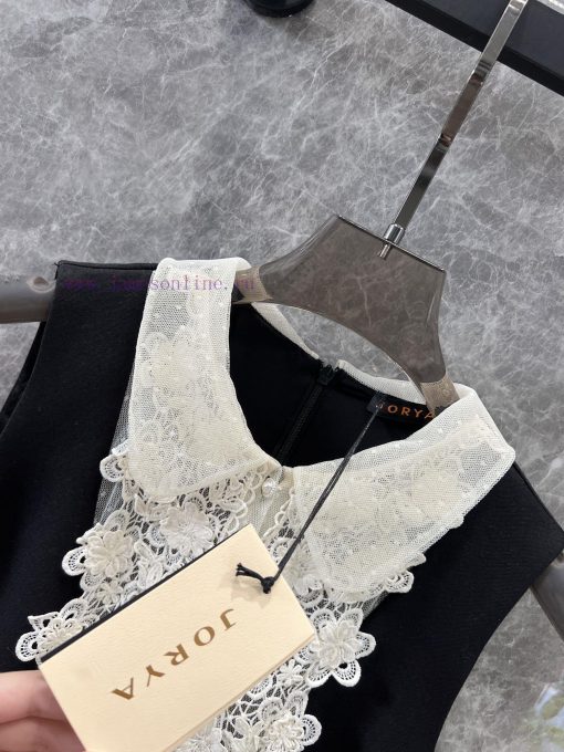 ZL60977 JORYA * 25Ss Spring/Summer New Lace Doll Collar Lusi Same Style Little Black Skirt | Pr n1xdi1lf - Image 9