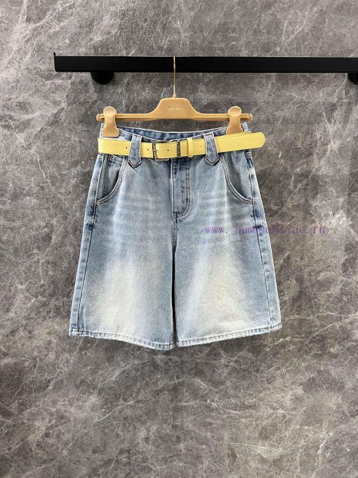 ZK60979 MiuMi * 25Ss Spring/Summer New Goddess Same Style Five Part Jeans | Produced This Pair y5nhmt1b