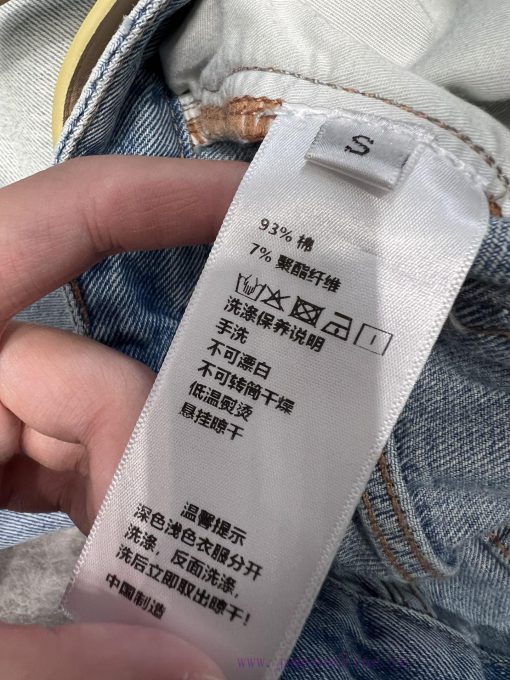 ZK60979 MiuMi * 25Ss Spring/Summer New Goddess Same Style Five Part Jeans | Produced This Pair y5nhmt1b - Image 10