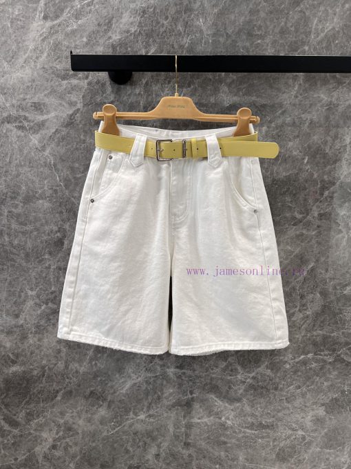ZK60979 MiuMi * 25Ss Spring/Summer New Goddess Same Style Five Part Jeans | Produced This Pair 0jh53z6s