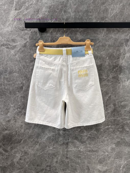 ZK60979 MiuMi * 25Ss Spring/Summer New Goddess Same Style Five Part Jeans | Produced This Pair 0jh53z6s - Image 3