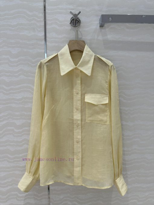 High End AC76883 Zm Vacation Style White Rich And Beautiful Must Enter High-end 100% Linen Shir 6mj2osy2