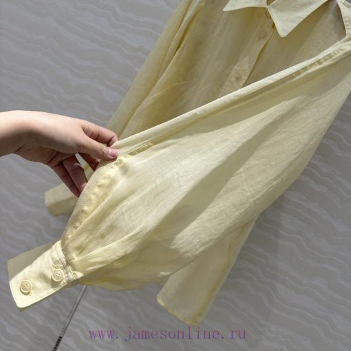High End AC76883 Zm Vacation Style White Rich And Beautiful Must Enter High-end 100% Linen Shir 6mj2osy2 - Image 7