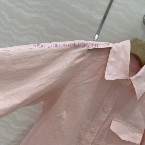 High End AC76883 Zm Vacation Style White Rich And Beautiful Must Enter High-end 100% Linen Shir 5jvsroz1 - Image 4