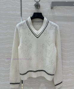AT76658 Louis Vuitton MONOGRAM College Style Knitted V-neck Sweater Swiss Machine Heavy Industr rgdm9sf3