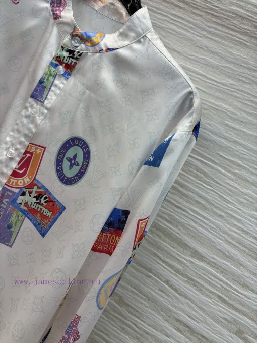 CC77200 Louis Vuitton 25 Early Spring New Collection Stamp Pattern Jacquard Series Stand Up Col 3ihgrb79 - Image 5