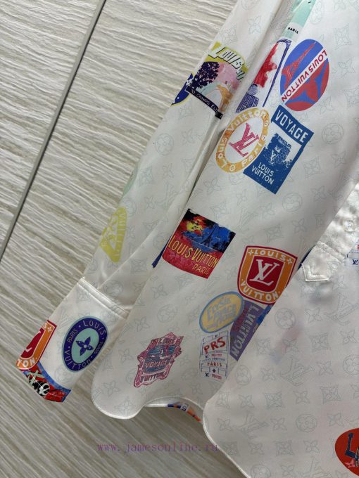 CC77200 Louis Vuitton 25 Early Spring New Collection Stamp Pattern Jacquard Series Stand Up Col 3ihgrb79 - Image 6