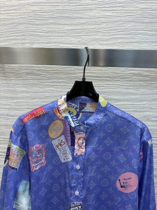 CC77200 Louis Vuitton 25 Early Spring New Collection Stamp Pattern Jacquard Series Stand Up Col hnhbdljy - Image 3