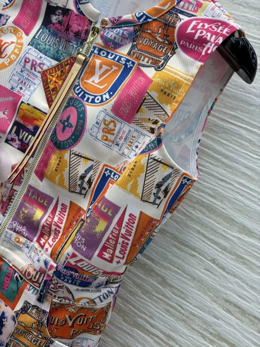 CL77201 Louis Vuitton 25 Early Spring New Collection Stamp Pattern Jacquard Series Round Neck Z grt42ufc - Image 5