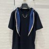 AT76955 By The Pool Sailing Vacation Series High Intelligence Wearing Silk Scarf T-shirt Made O 5encqy2t