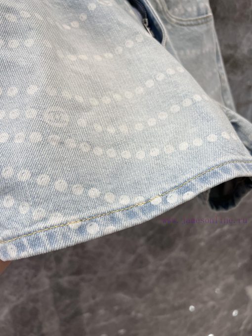 ZK60988 Chanel 25Ss Spring/Summer New Laser Pearl Chain Denim Shorts | Customized YB Twill Cott 5iiy4qjk - Image 9