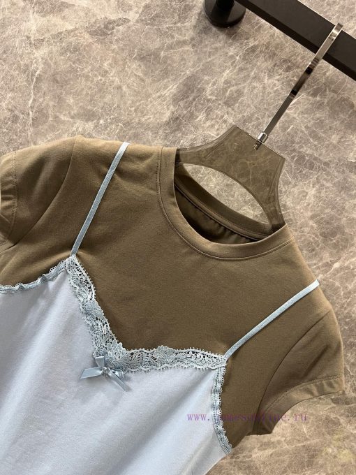 ZT60989 Acne Studios 25Ss Spring/Summer New Collection Fake Two Piece Design Color Plate Contra t44y55d9 - Image 4