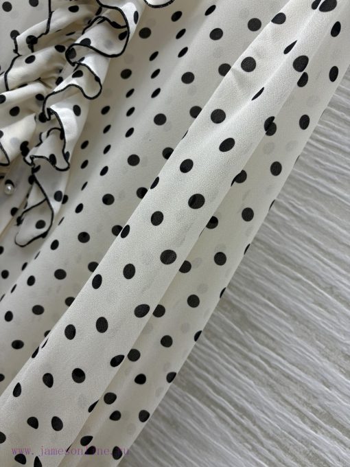 CT77208 Valentino 25 Spring/Summer New Collection Mushroom Edge Polk Set Skirt Mushroom Edge St 14kr77lf - Image 7