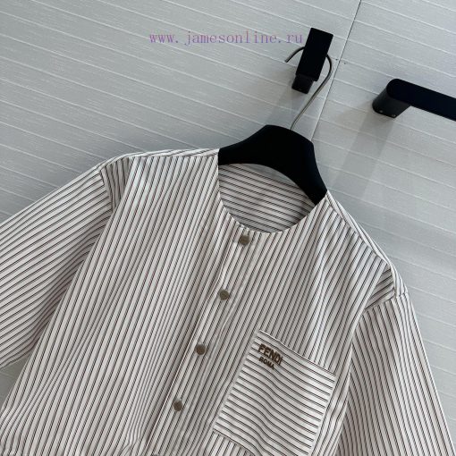 BC77211 Fe * 25s New Product Small High Waisted Striped Short Sleeved Shirt With Temperament An bjd0vrbm - Image 4